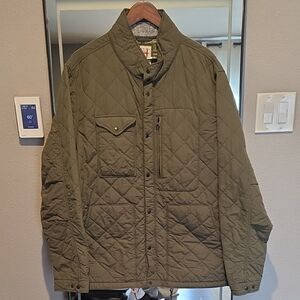 Men's Quilted Tanker Jacket Green